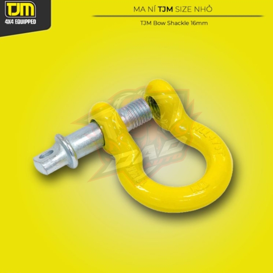 Ma ní TJM Bow Shackle 16mm