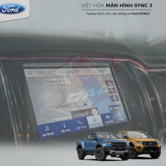 Việt hóa màn hình SYNC3 cho các dòng xe Ford