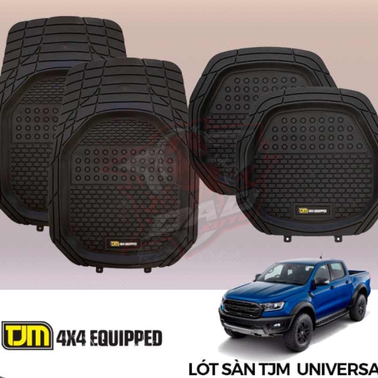 Bộ lót sàn cao su TJM Universal dành cho các dòng xe bán tải