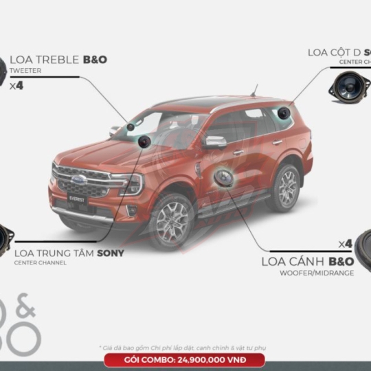 Hệ thống loa B&O cho Ford Everest Next-Gen 2023