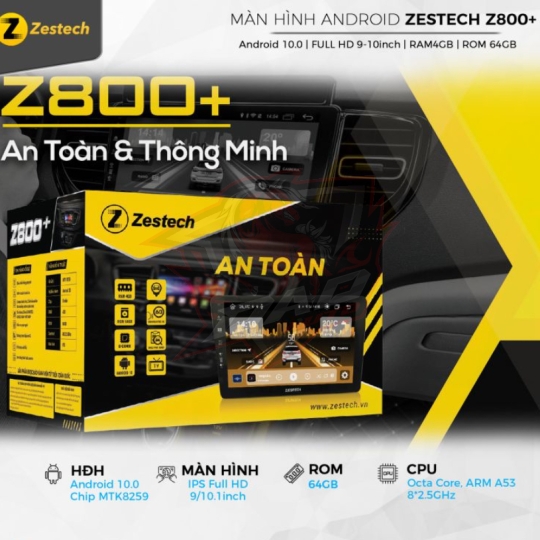 Màn hình Android ô tô Zestech Z800+ có Camera 360 độ