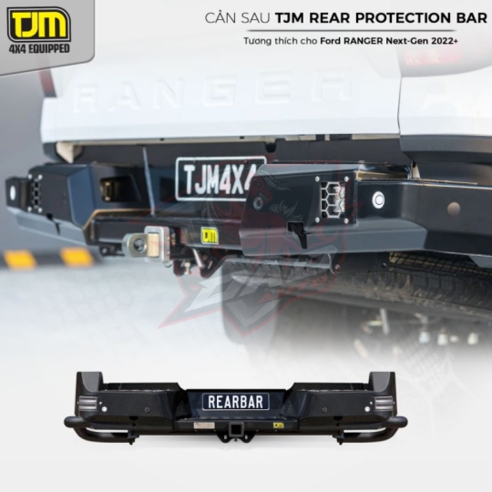 Cản sau TJM Rear bar cho Ford Ranger Next-Gen 2023+