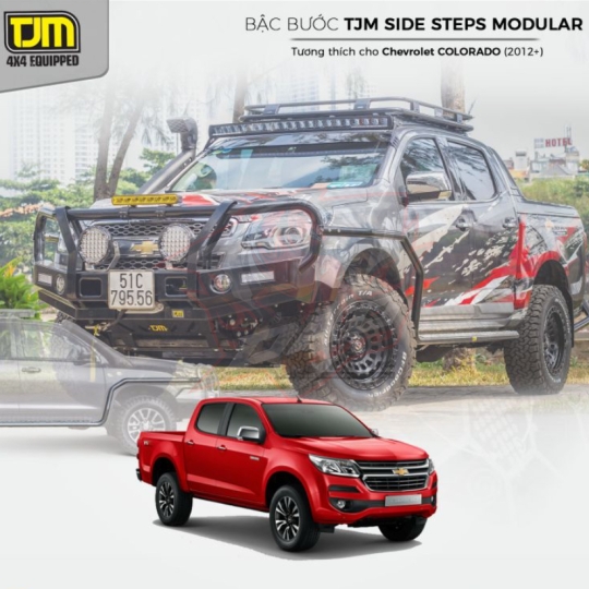 Bậc bước TJM Modular Sidebar Step cho Colorado & D-Max (2012+)