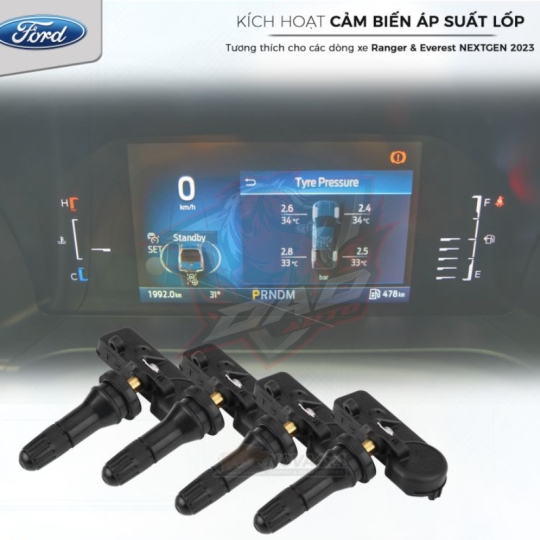 Kích hoạt và lắp đặt cảm biến áp suất lốp cho Ford Next Gen 2023